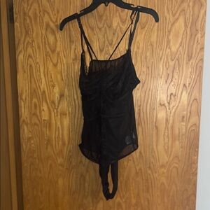 Source Unknown Black Shapewear Bodysuit